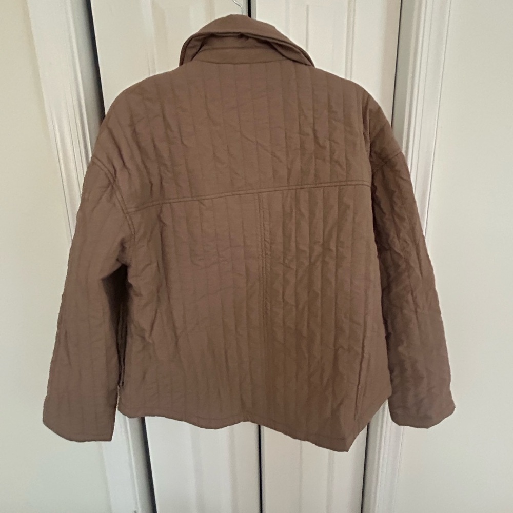 Old Navy Quilted Snap-Front Jacket - Tan - Picture 2 of 2